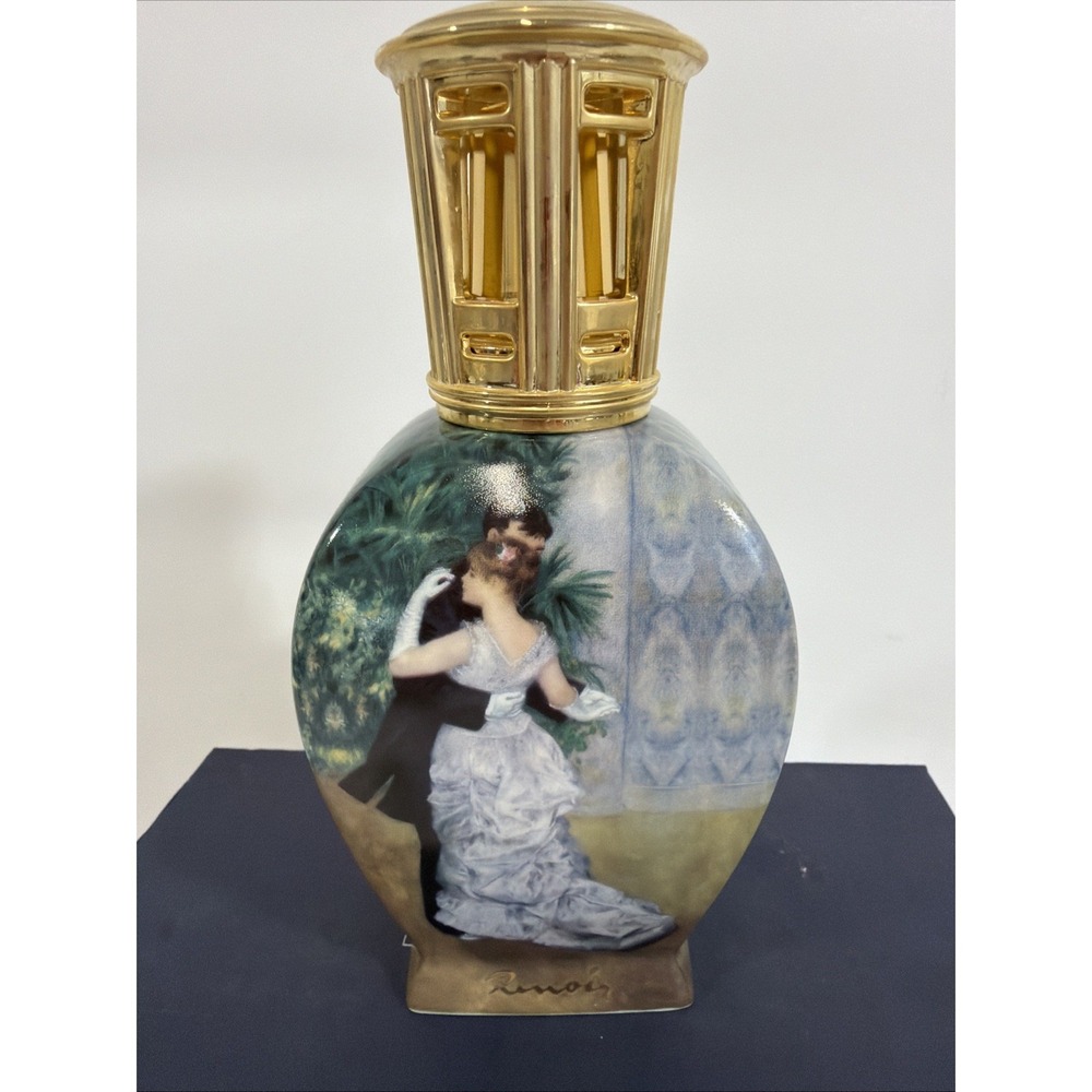Goebel Lampe Berger Paris "Dance In The City" Oil Lamp Renoir Porcelain No Wick - Picture 2 of 10